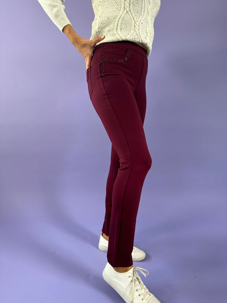 Stretch Jersey Jeggings-Trousers-Paco