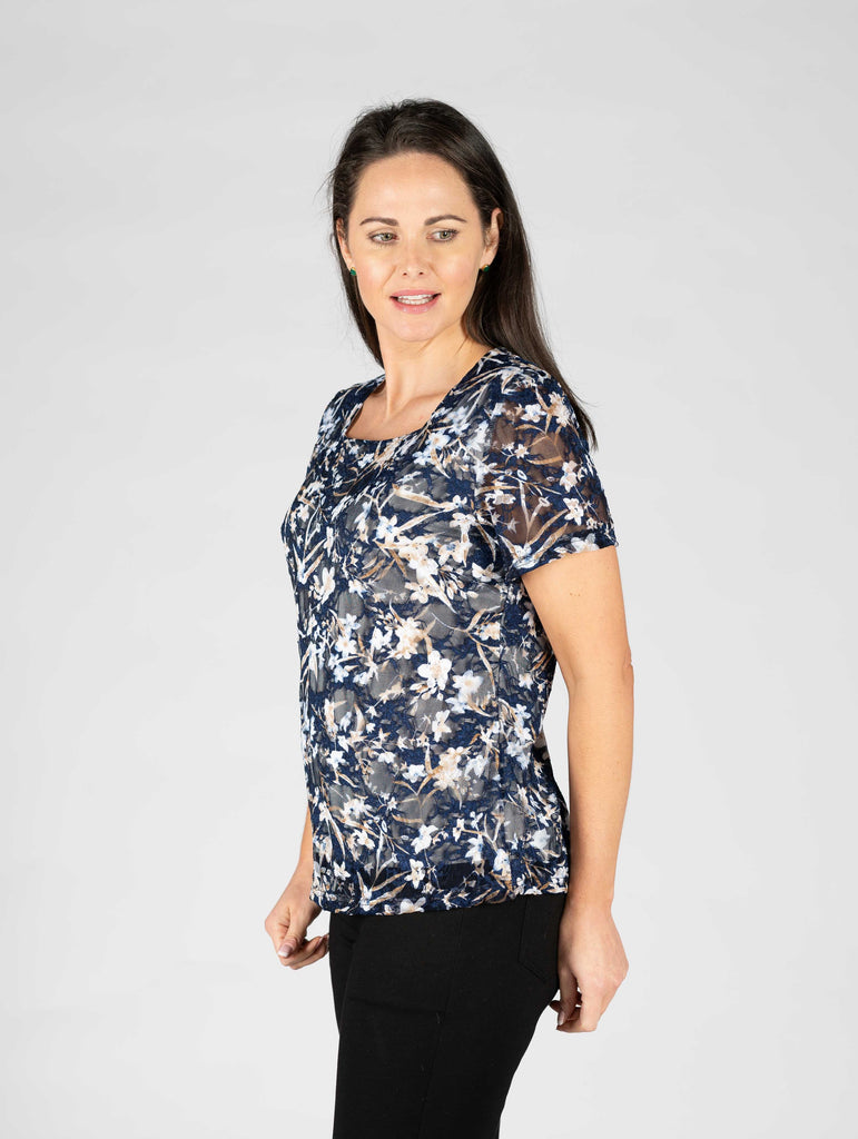 Textured Fabric Top-Paco