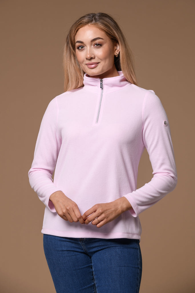 1/2 Zip Fleece -Pink-Fleece-Paco