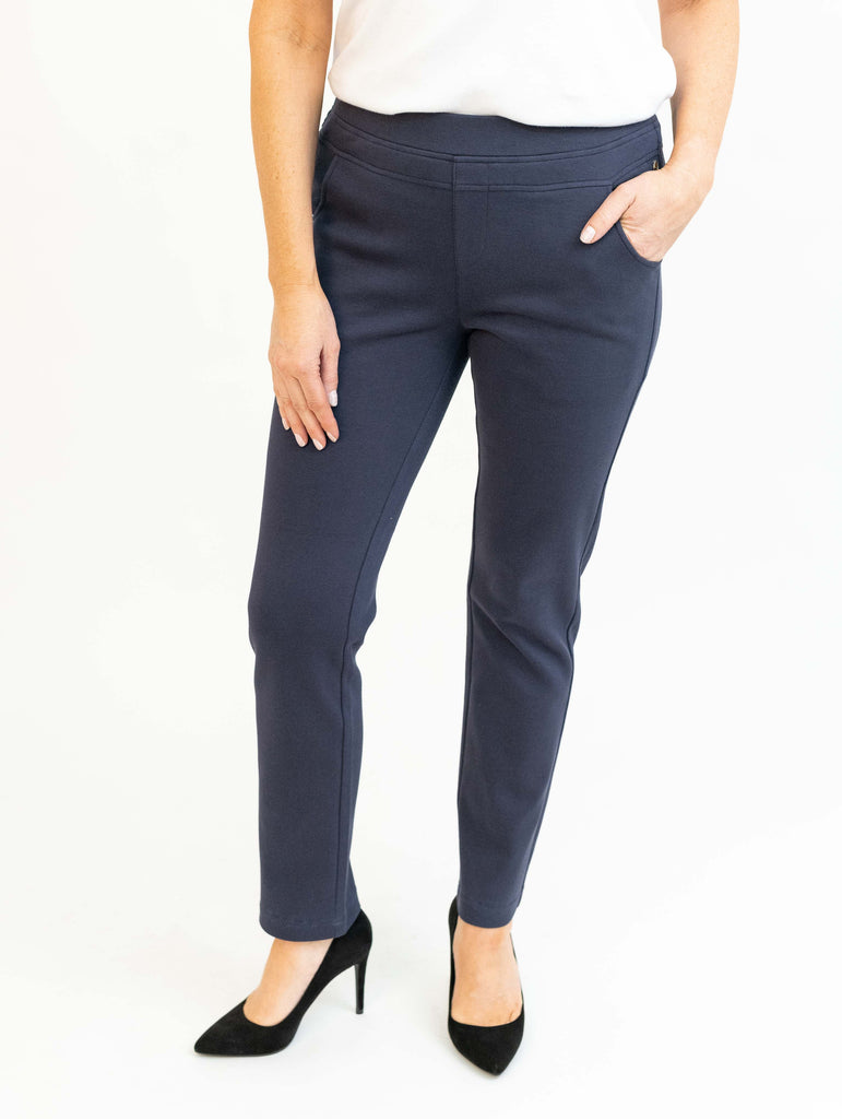 Blue Textured Trouser-Trousers-Paco