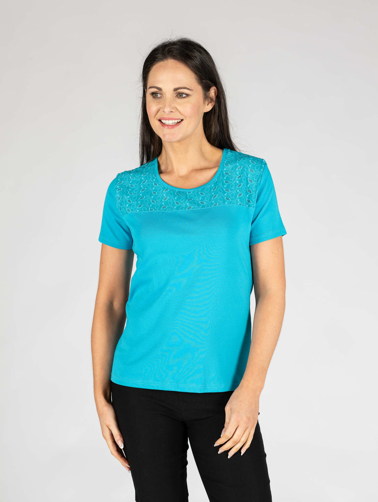 Broderie T Shirt-T Shirts-Paco