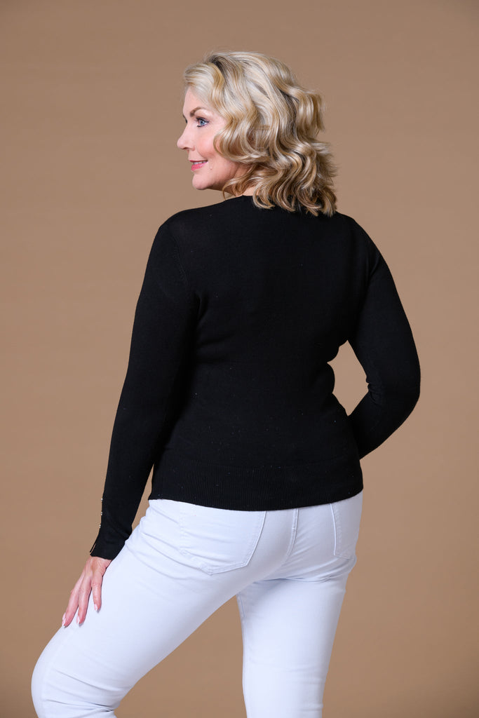 Button Sleeve Sweater-Knitwear-Paco