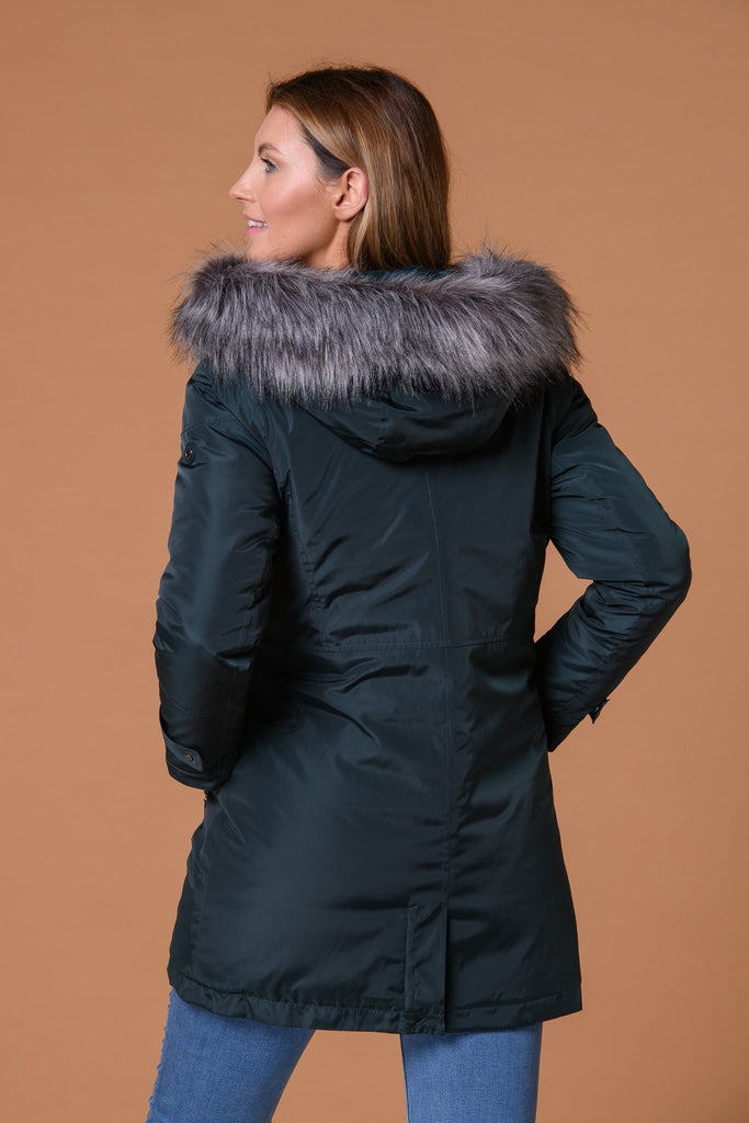 Christine Fur Trim Jacket-Jackets-Paco