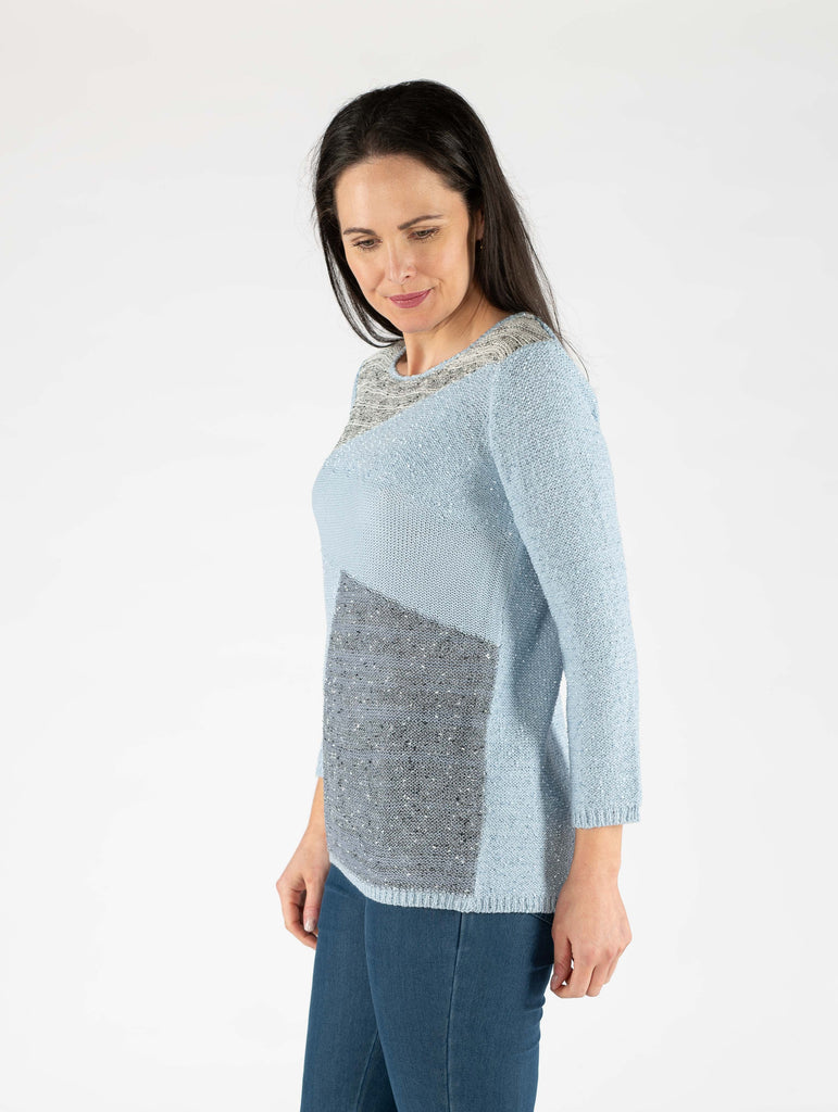 Colour Block Jumper-Jumpers & Cardigans-Paco