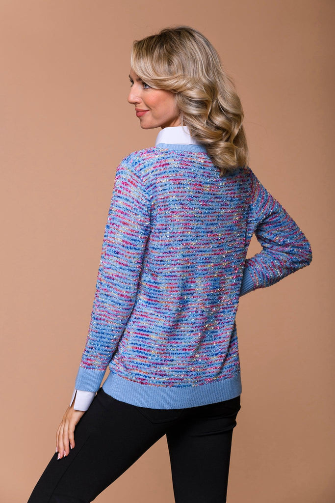 Colourful Yarn Insert Sweater-Sweaters-Paco