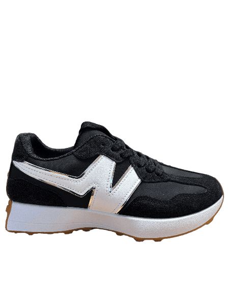 Comfort Trainer- Black-Footwear-Paco