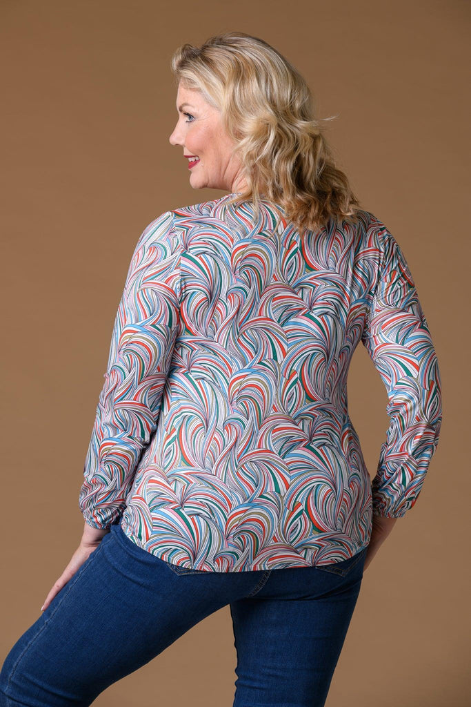 Curve Print S.Soft Tee MULTI-Basics-Paco