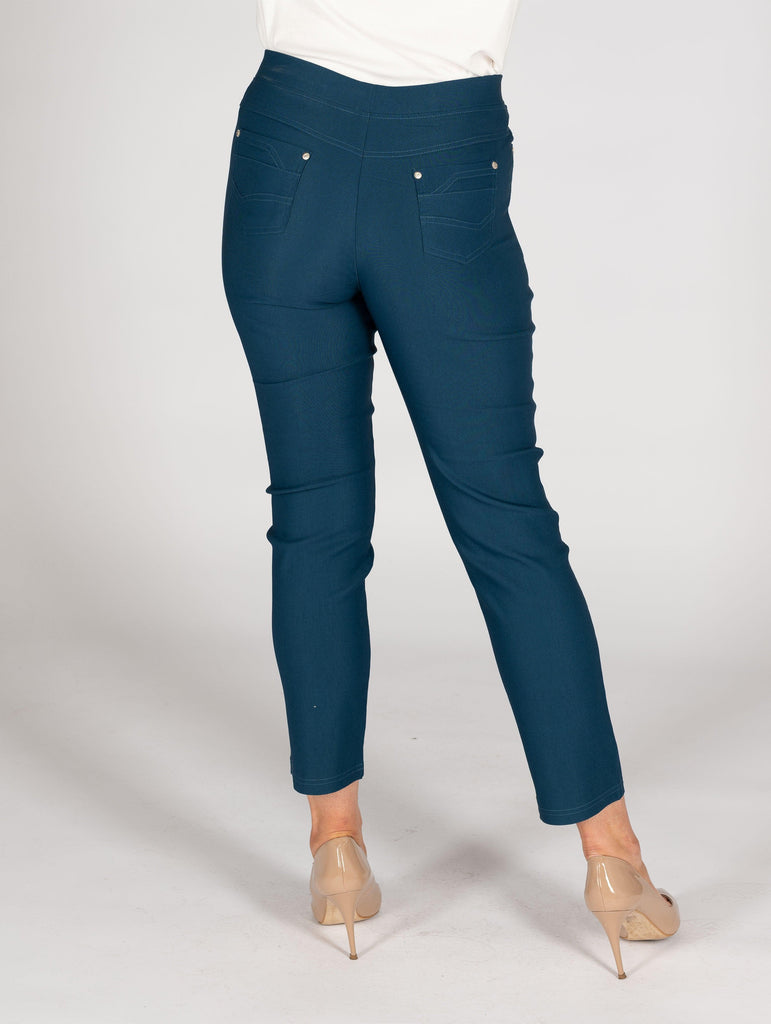 Curved Panel Pocket Trousers-Trousers-Paco