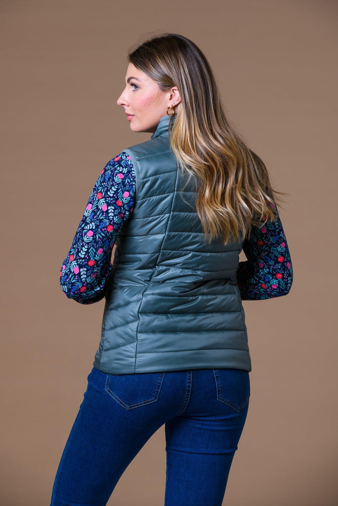 Diagonal Stitch Gilet-Paco