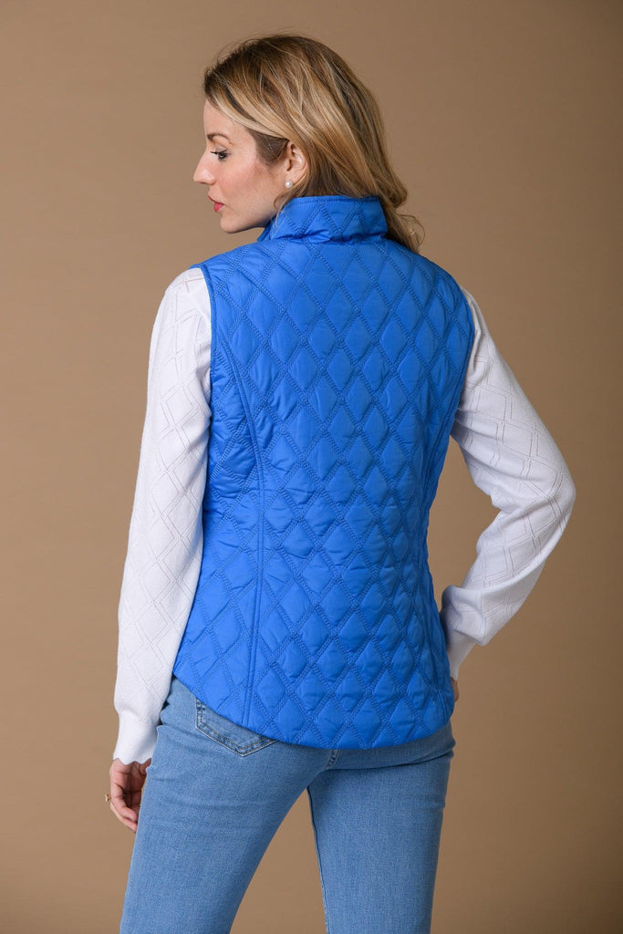 Double Diamond Gilet - Blue-Gilets-Paco