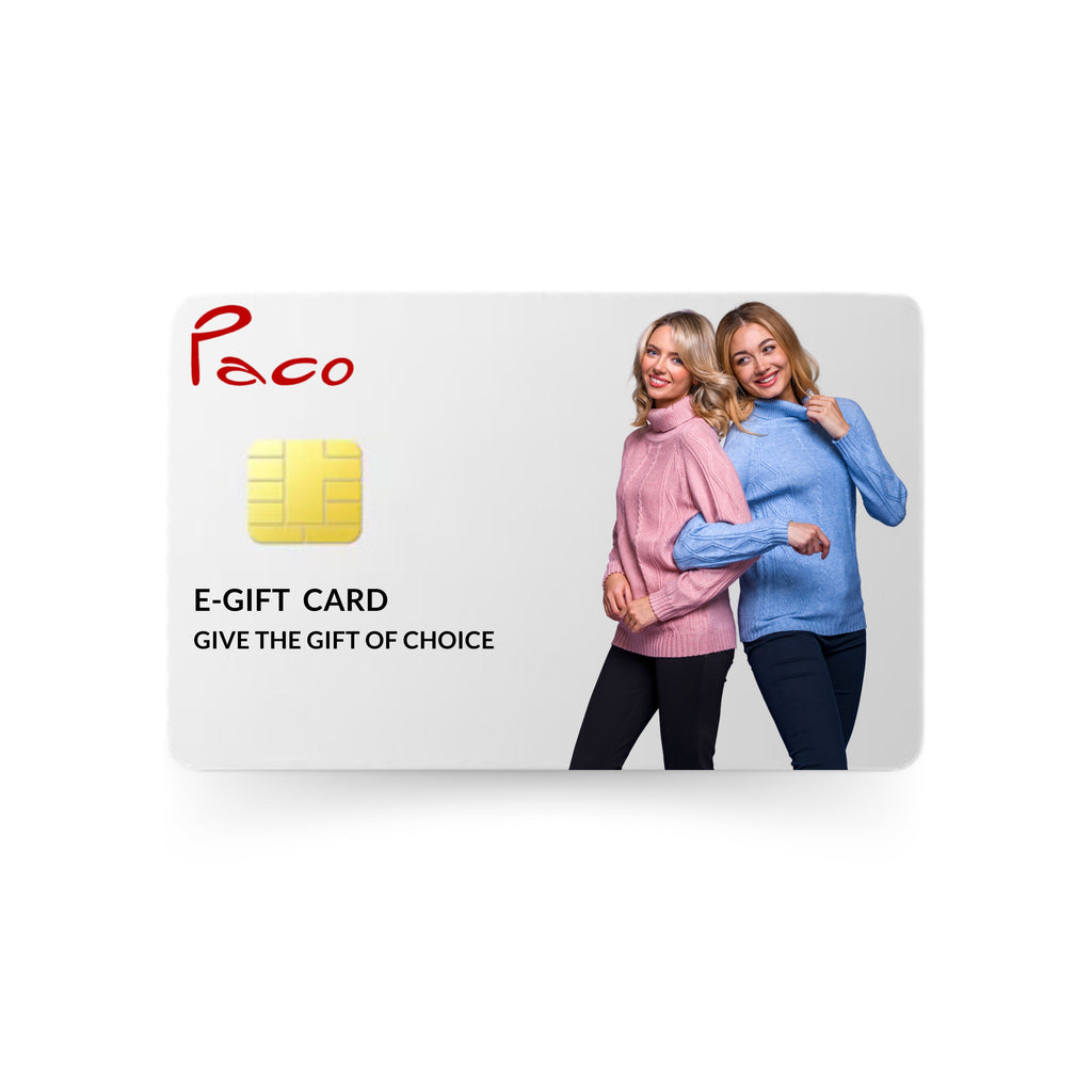E - Gift Card (ONLINE ONLY)-vouchers-Paco