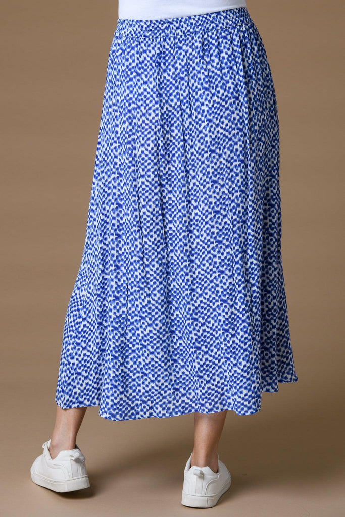 Elastic Waist Skirt - Cobalt-Skirt-Paco