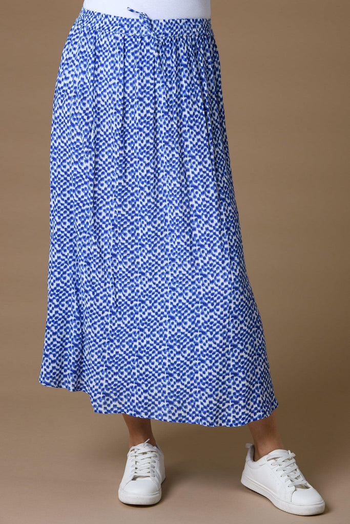 Elastic Waist Skirt - Cobalt-Skirt-Paco