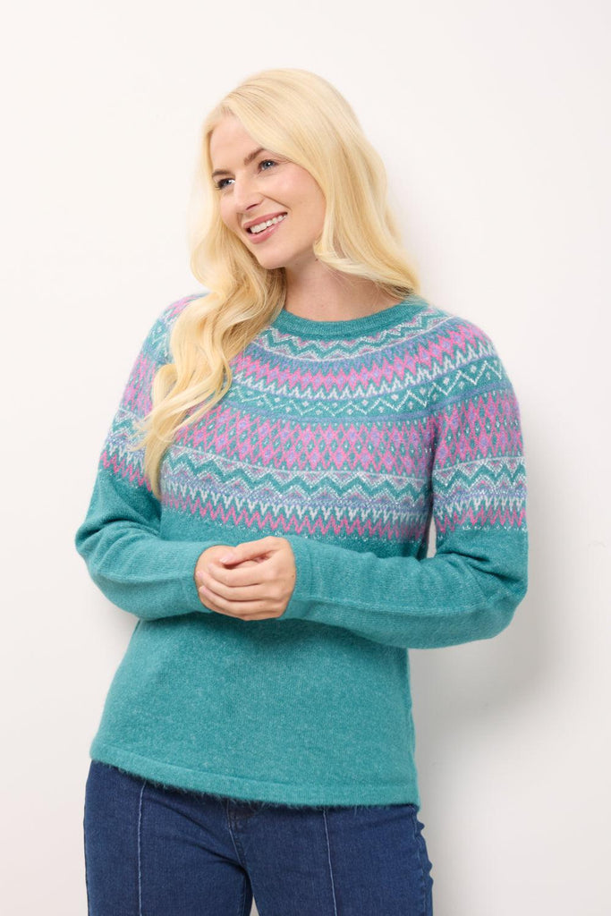 Fairisle Hooded Jumper-Knitwear-Paco