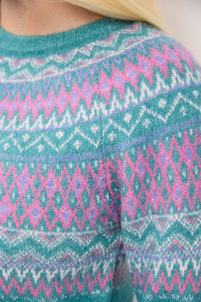 Fairisle Hooded Jumper-Knitwear-Paco