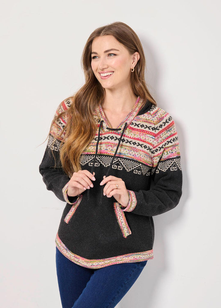 Fairisle Jumper with hood-Knitwear-Paco