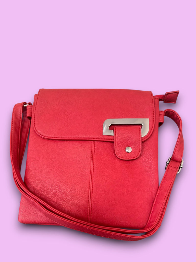 Flap Crossbody Bag - JM860 Red-BAGS-Paco