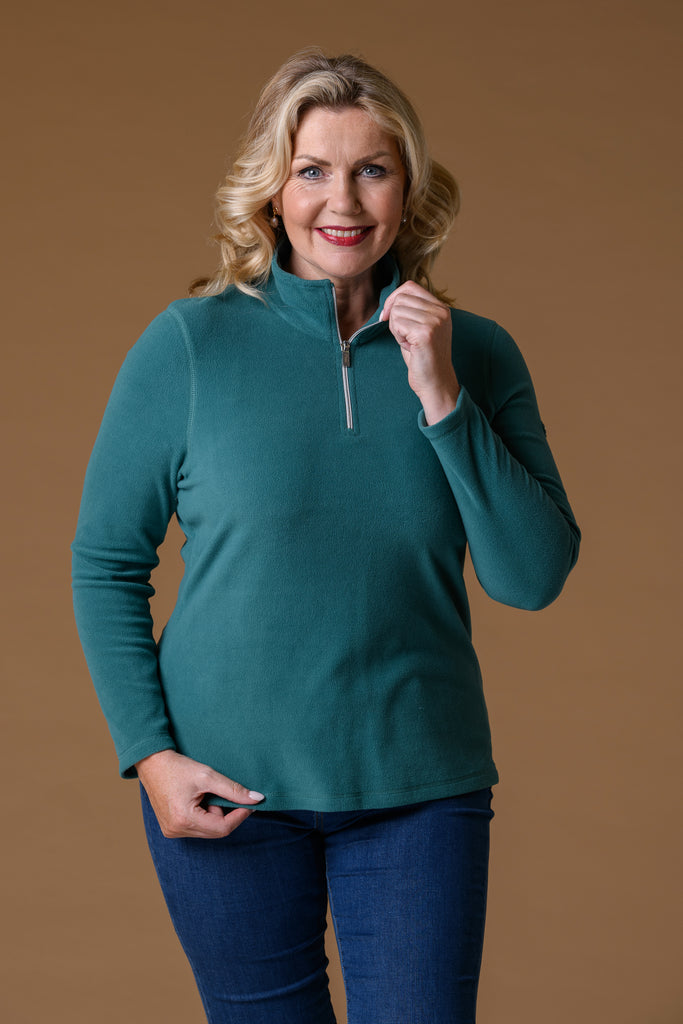 Fleece 1/2 Zip - Green-Fleece-Paco