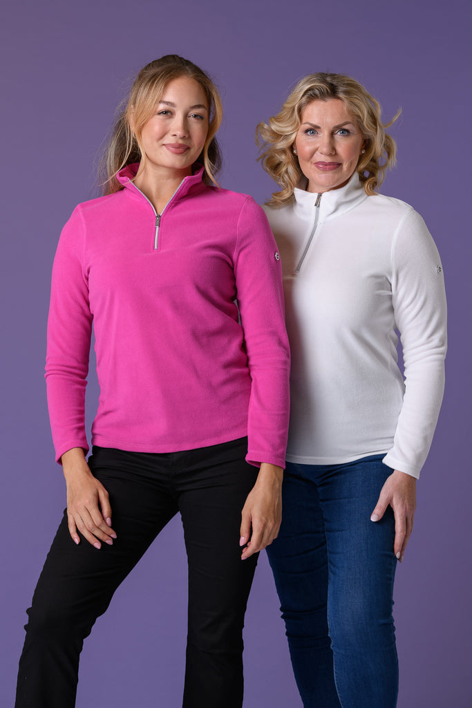 Fleece 1/2 Zip - Pink-Fleece-Paco