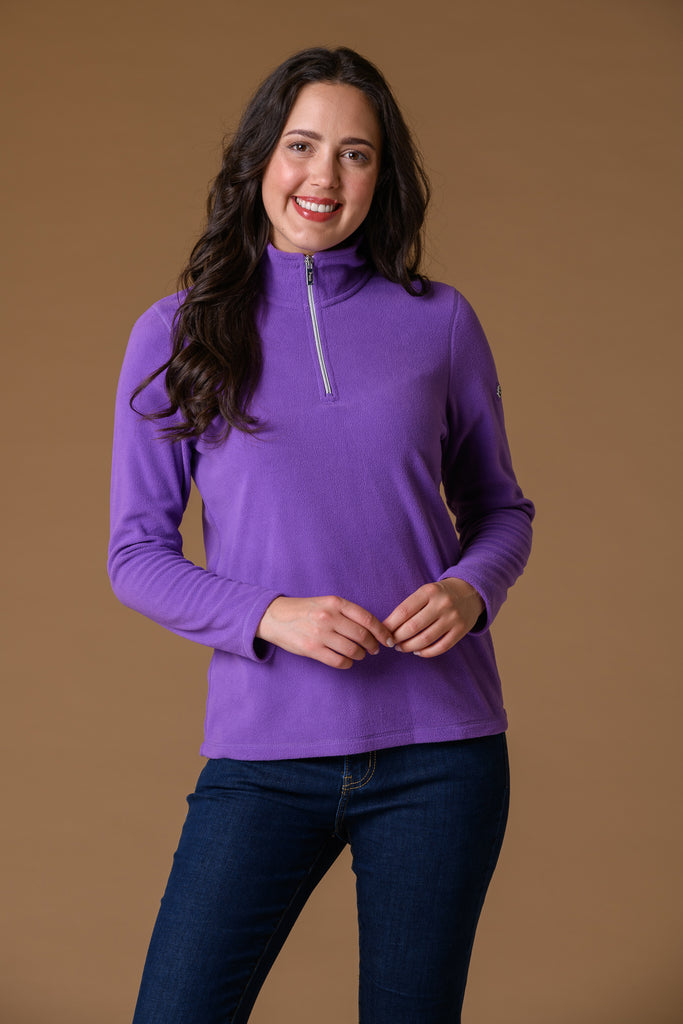 Fleece 1/2 Zip - Purple-Fleece-Paco