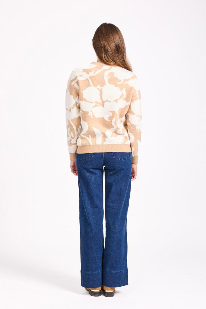 Floral Silhouette Jumper-Knitwear-Paco