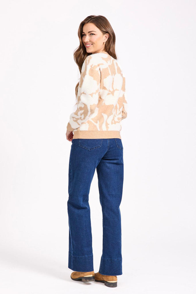 Floral Silhouette Jumper-Knitwear-Paco