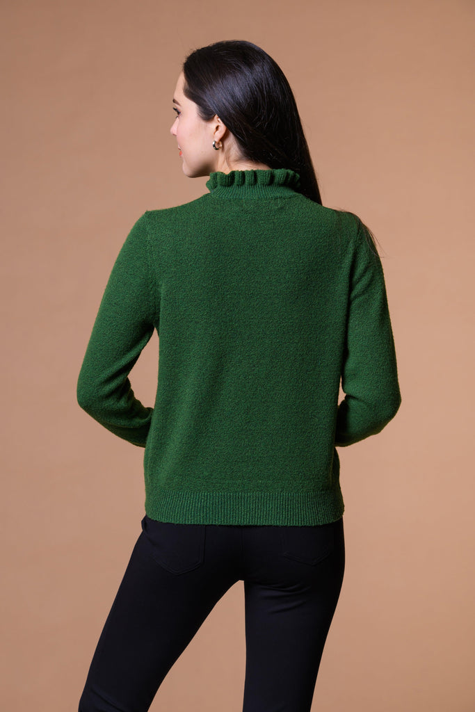 Frill Neck Sweater-Paco