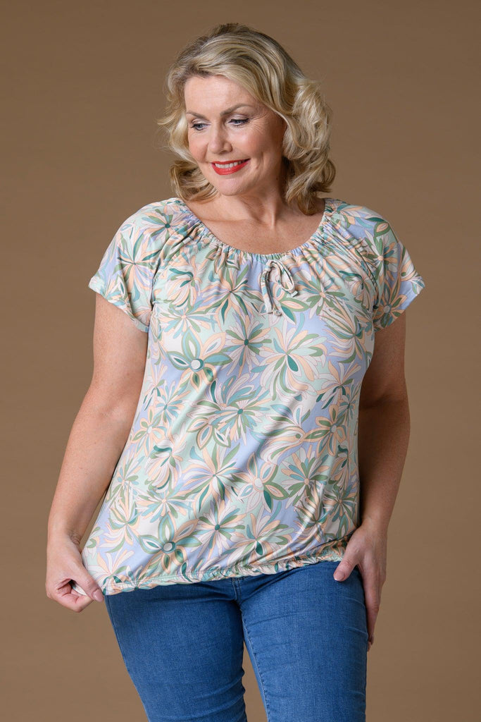 Gypsy Supersoft Top - Blue-T Shirts-Paco