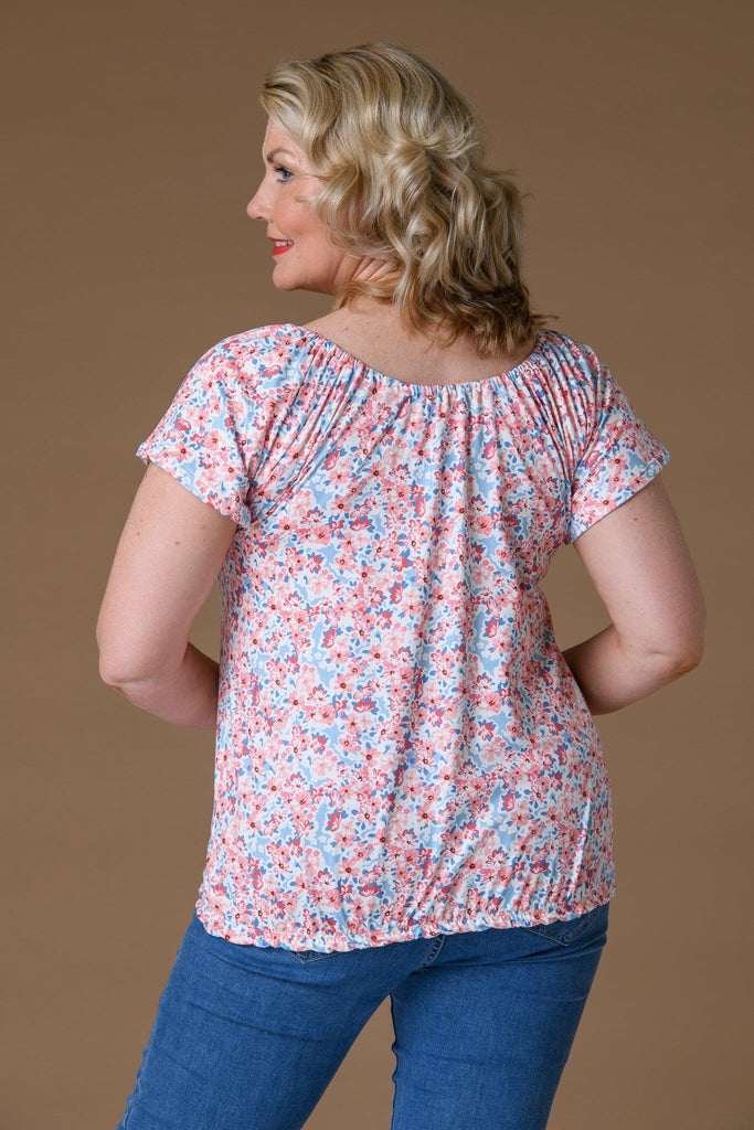 Gypsy Supersoft Top - Coral-T Shirts-Paco