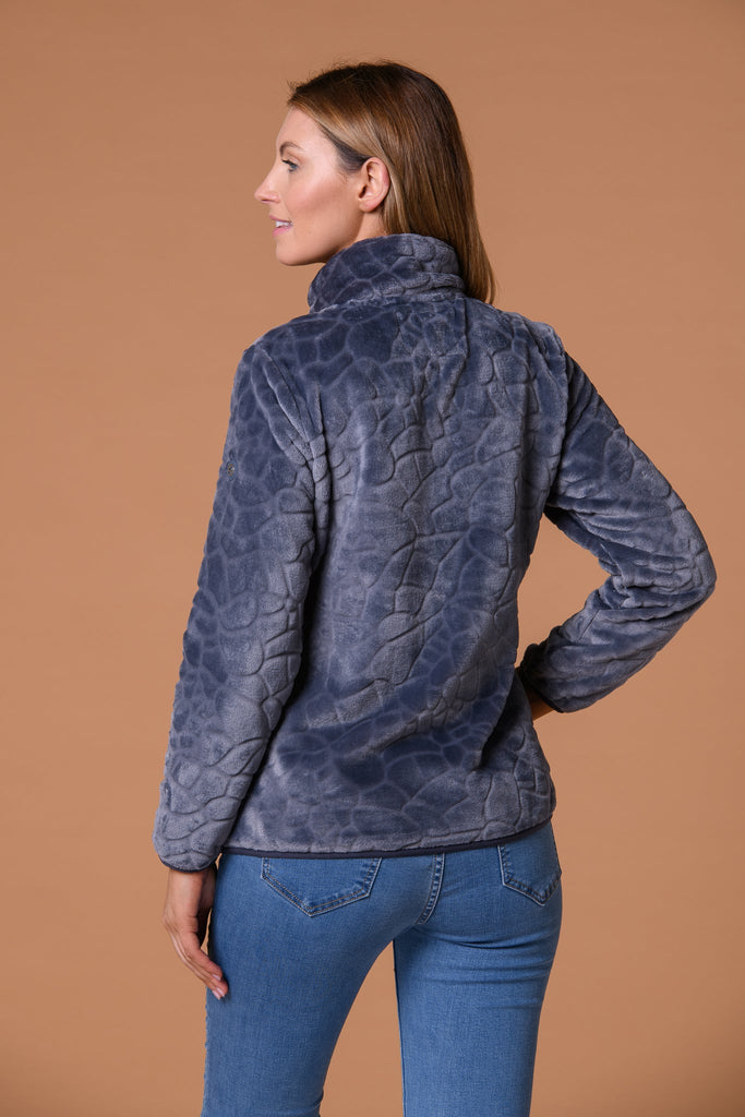 Jigsaw Velour Jacket- Grey-Jackets-Paco