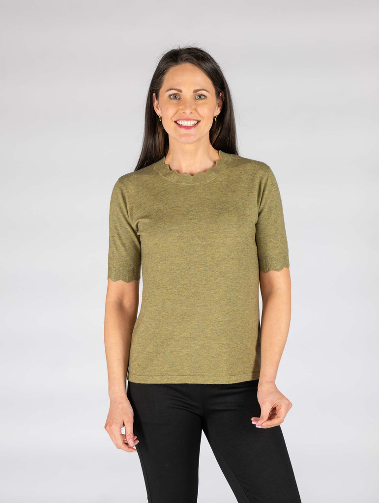 Lacy Jumper Round Neck-T Shirts-Paco