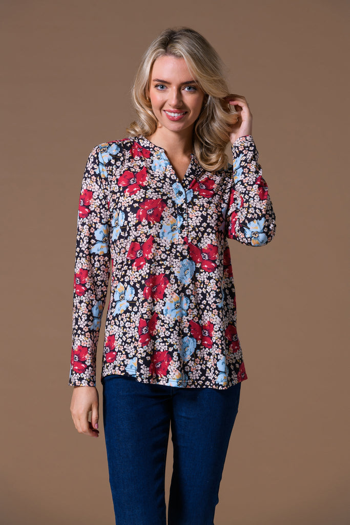 Large Flower Emily Top-Tops-Paco