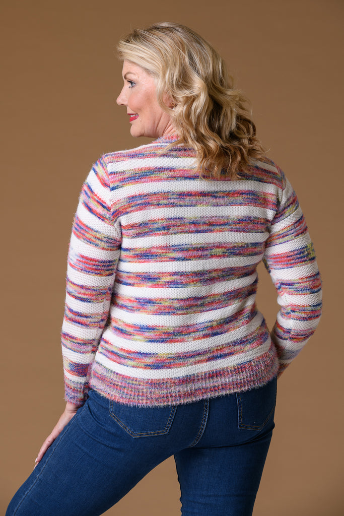 Marl Stripe Sweater MULTI-Knitwear-Paco