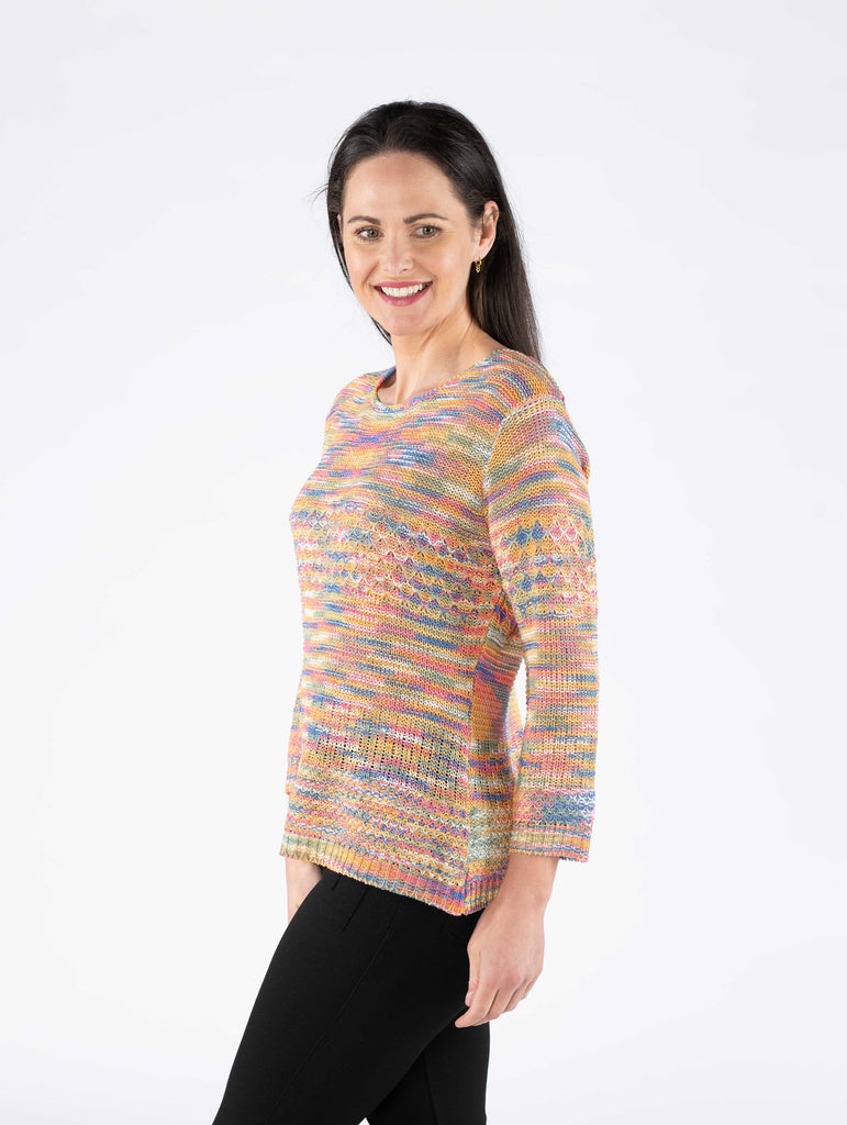 Mulit Tape Yarn Jumper-Jumpers & Cardigans-Paco