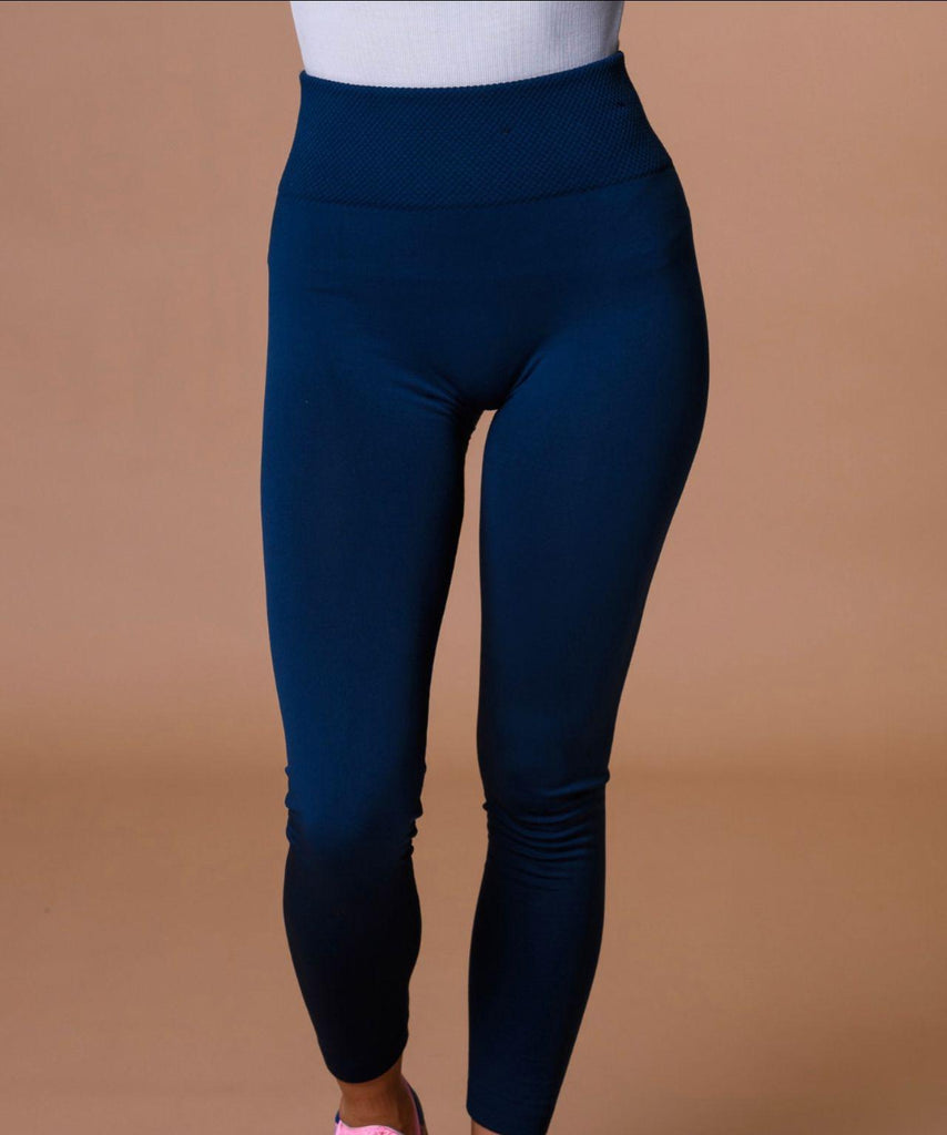 Navy Super soft Legging-Trousers-Paco