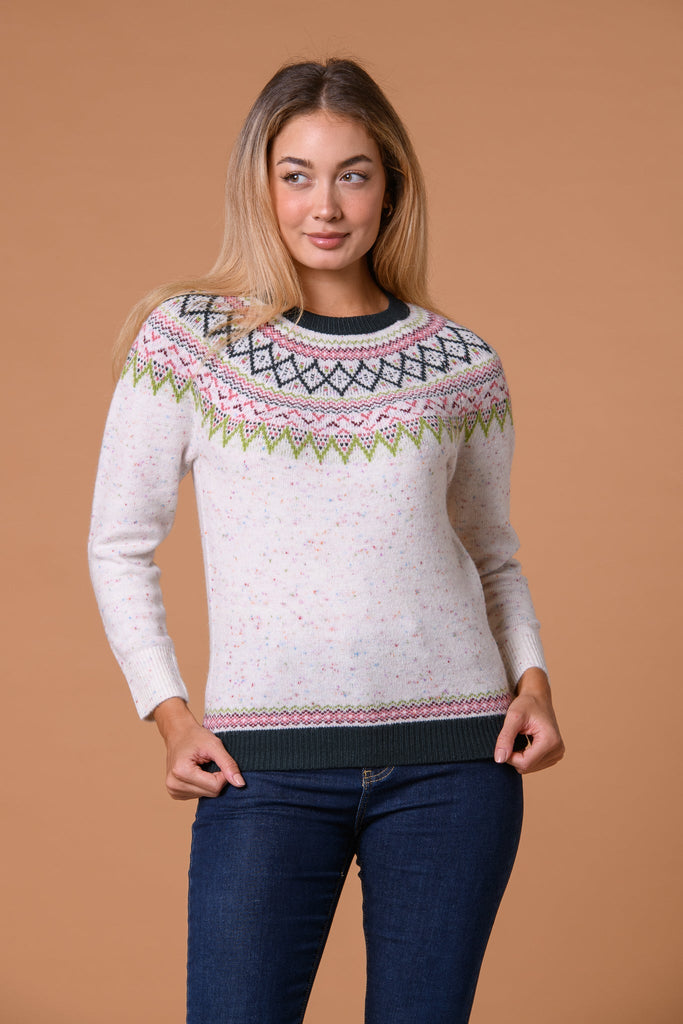 Nep Fairisle Sweater-Knitwear-Paco