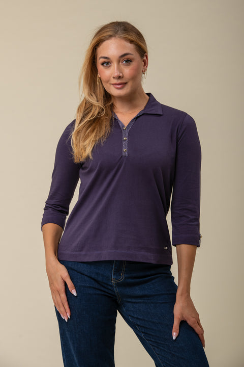 Lurex Trim Basic  – Purple