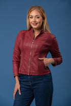 PU Jacket J508609 – Burgundy