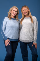 Tonal Melange Sweater Grey