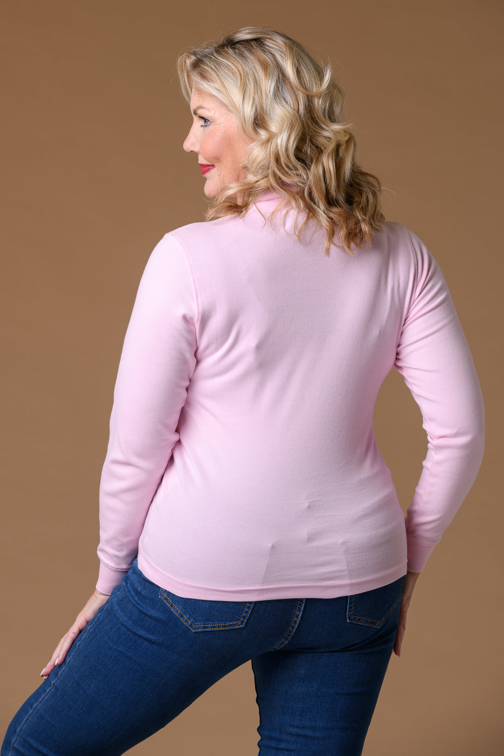 Cotton Roll Neck BABY PINK