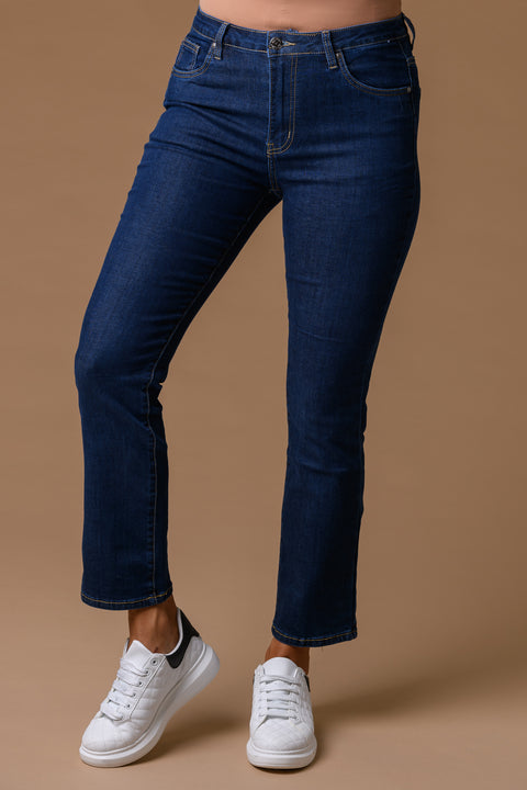 Straight Leg Denims 27 Dark Blue