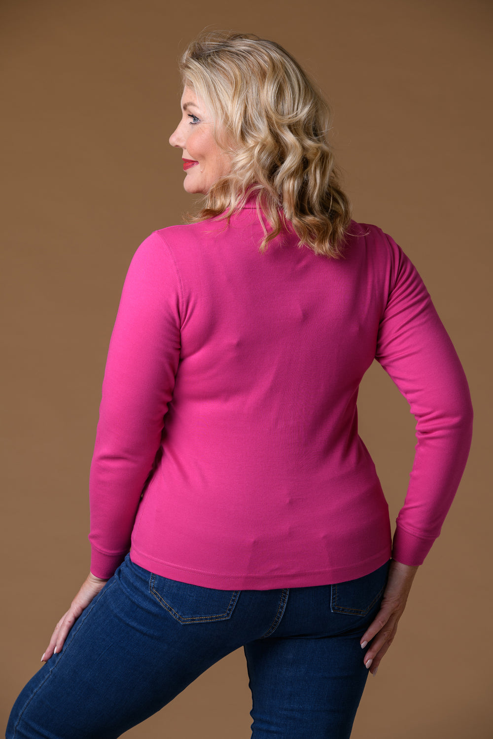 Cotton Roll Neck PINK