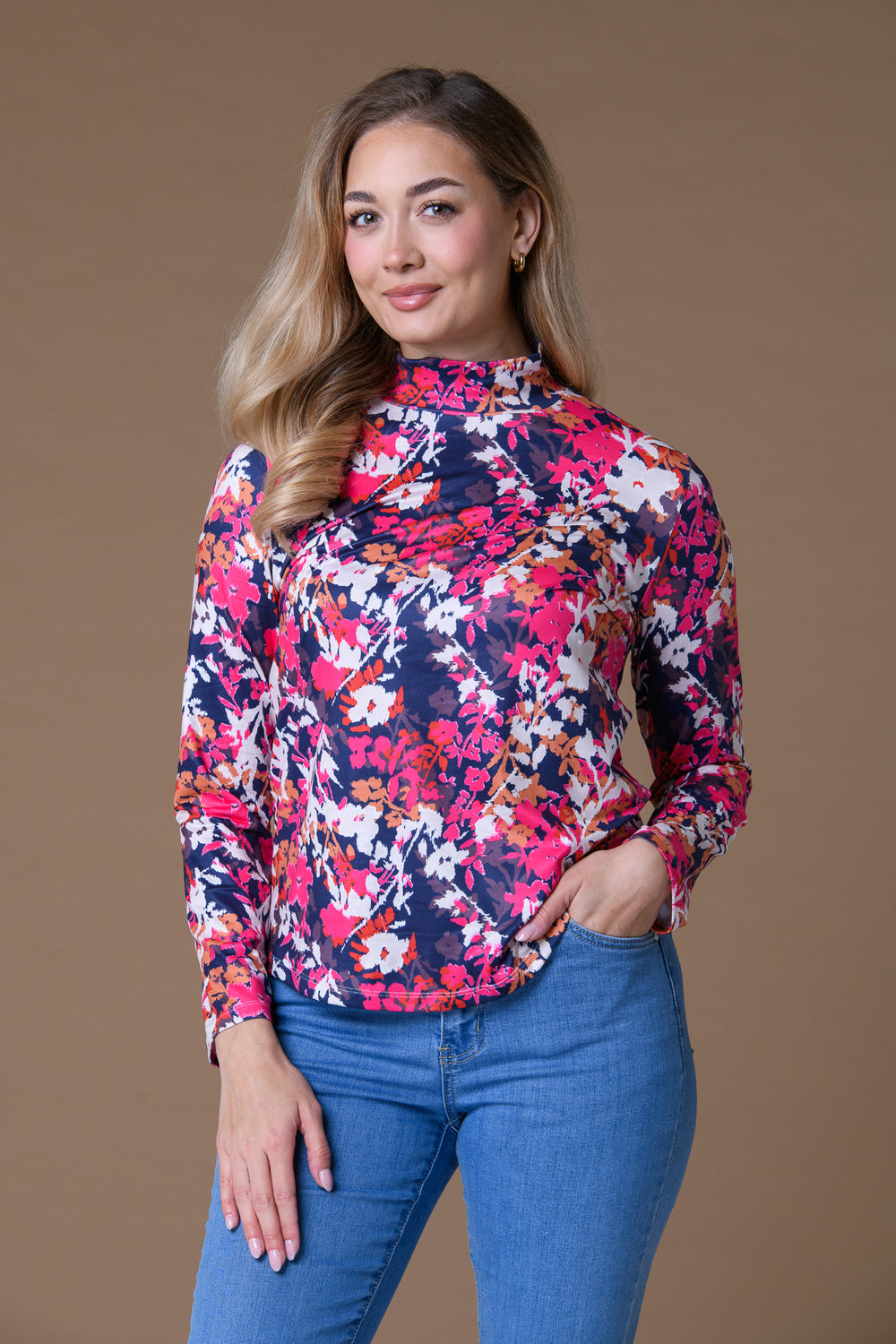 S.Soft Turtleneck top RED