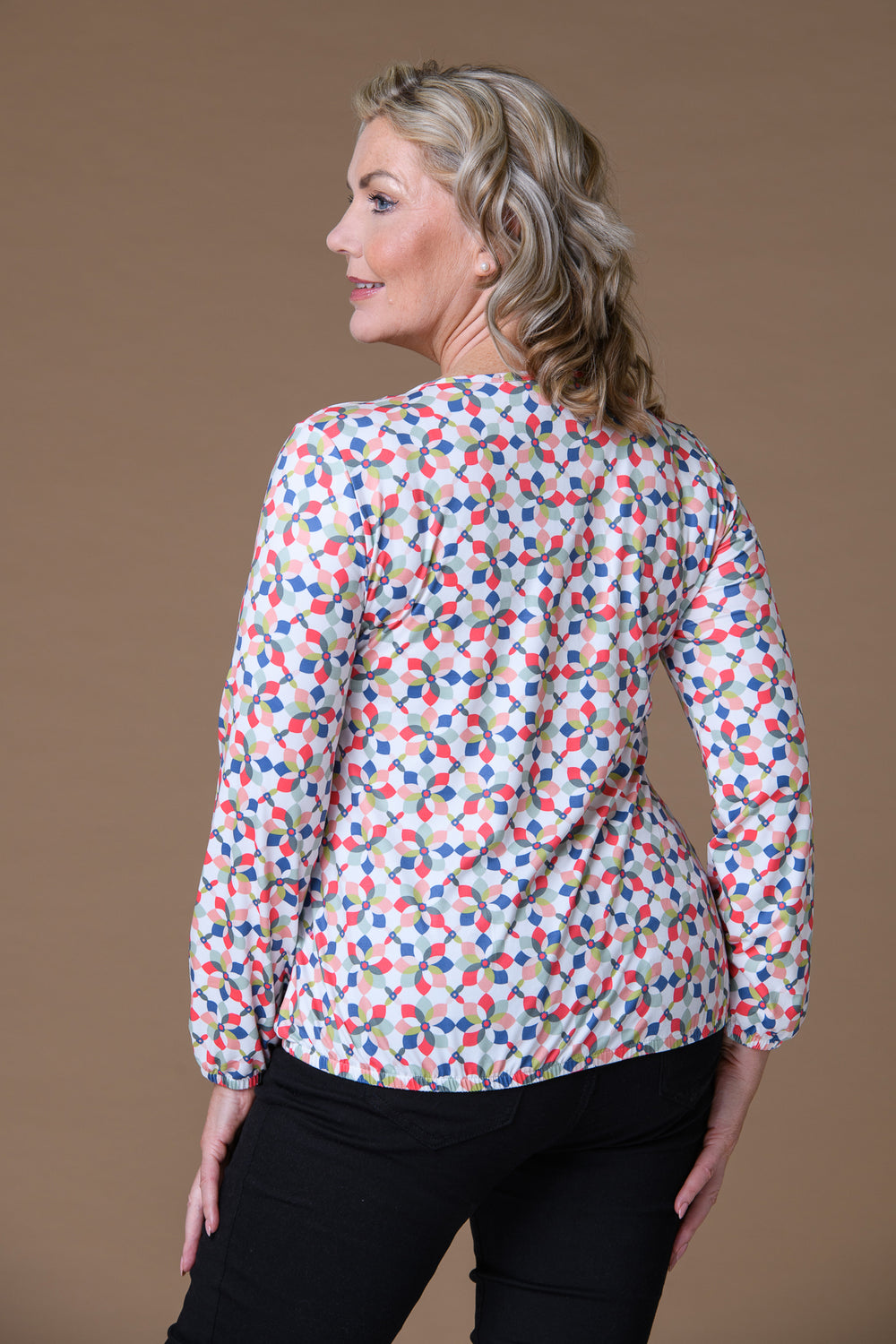 Button Blouson S.Soft Top MULTI