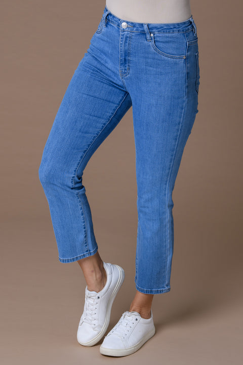 Straight Leg Denim 29" Light Blue Denim