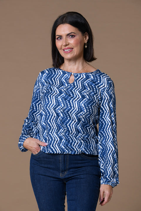 Supersoft Keyhole Top NAVY