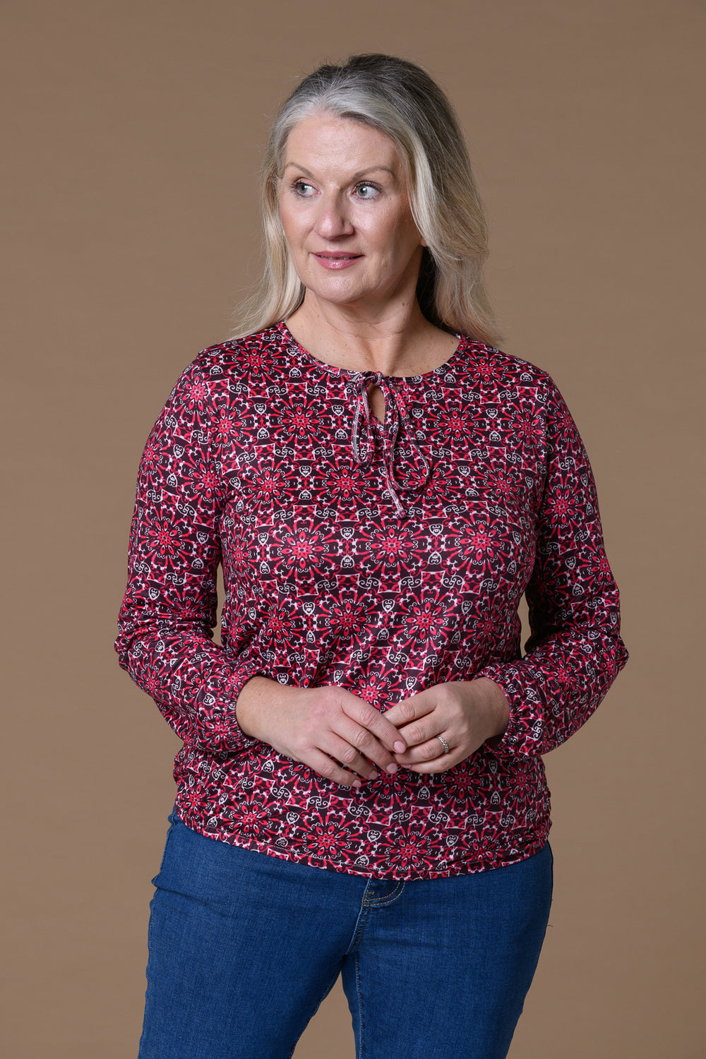 Tie Detail Supersoft Top RED