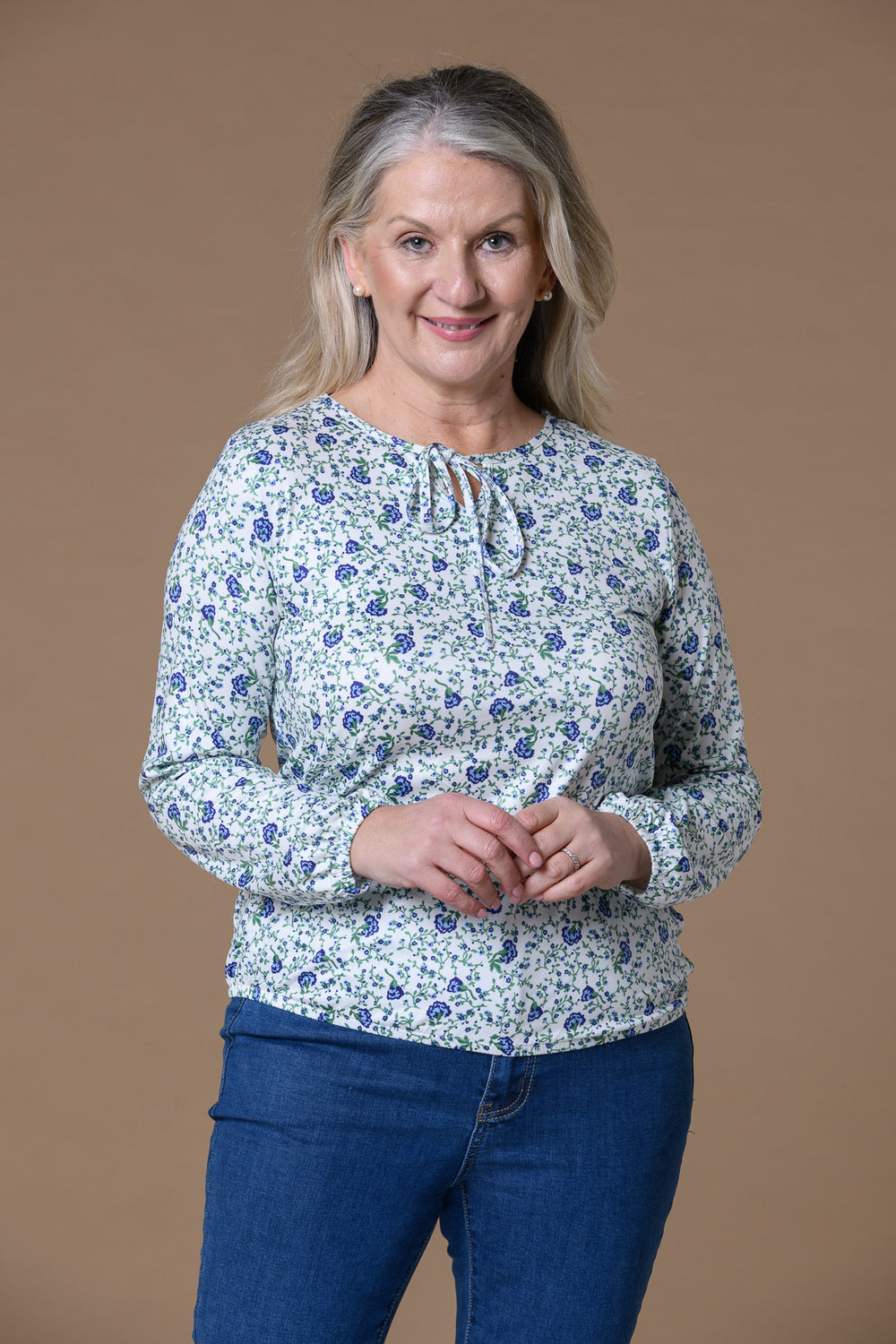 Tie Detail Supersoft Top BLUE