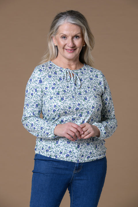 Tie Detail Supersoft Top BLUE