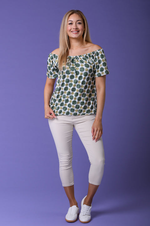 Tie Neck Gypsy Top OLIVE